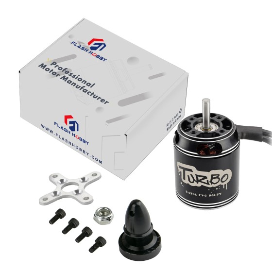 Original FLASHHOBBY Drone Motor D4260EVO 4260 800KV Brushless Motor Drone Motor for UAV RC Helicopter Aircraft Fixed Wing